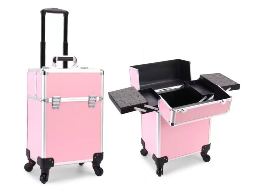 Large-capacity Make-up And Make-up Artist Trolley Storage Toolbox CJ