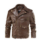 Motorcycle Leather Jacket, Punk Style PU Jacket A&S Collection