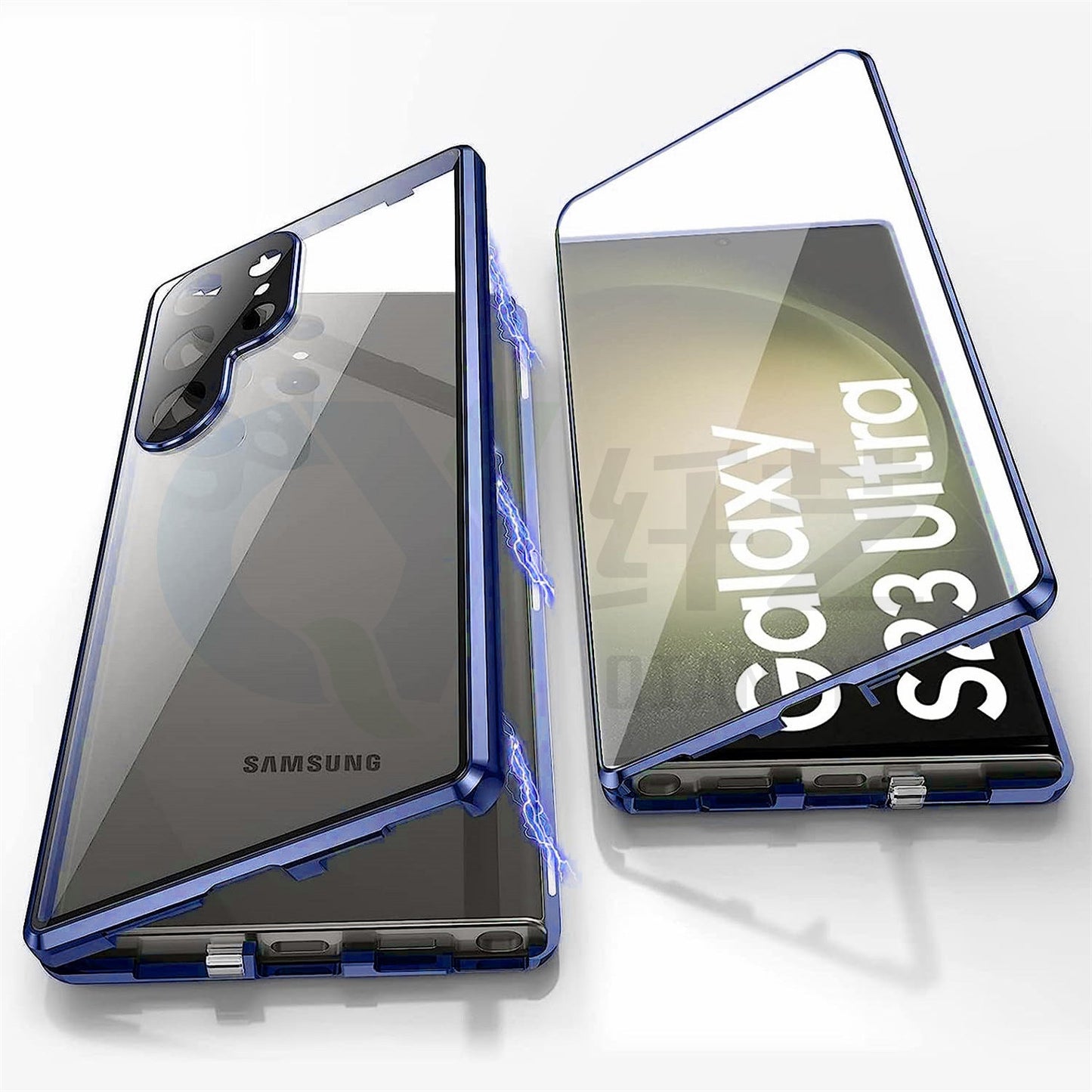 Applicable To S24Ultra Peep-proof Magnetic Mirror Universal Magnetic King Phone Case.