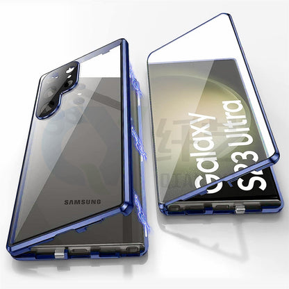 Applicable To S24Ultra Peep-proof Magnetic Mirror Universal Magnetic King Phone Case.