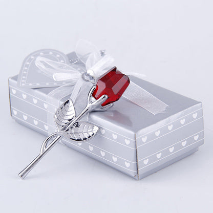 Mother's Day Creative Gift Crystal Rose Crafts Ornaments A&S Collection