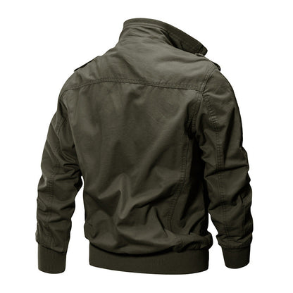This heavy men's winter jacket features pure cotton and cashmere for warmth and style, ideal for casual workwear A&S Collection