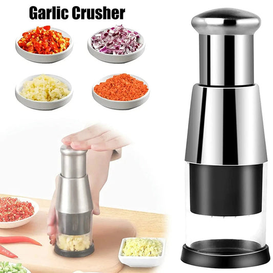 Garlic Crusher Onion Chopper Multipeler Vegetables Chopper Manual Garlic Press Machine Garlic Squeezer Kitchen Gadget A&S Collection