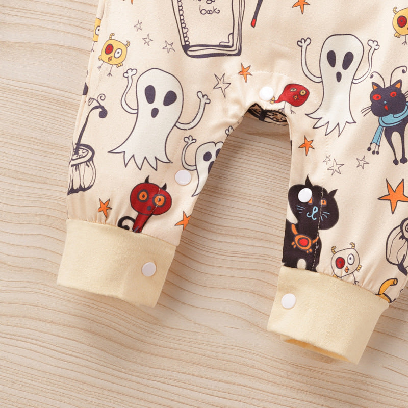 baby onesie with playful animal prints, ideal for autumn A&S Collection