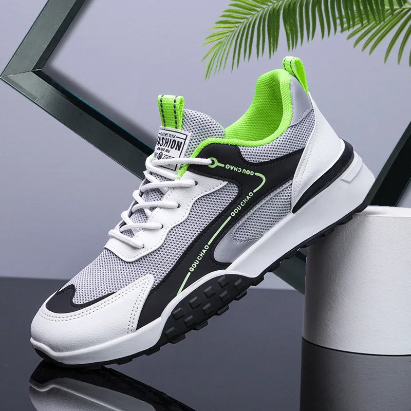Various Styles of Men's Flying Woven Breathable Student Leisure Mesh Walking and Running Shoes A&S Collection
