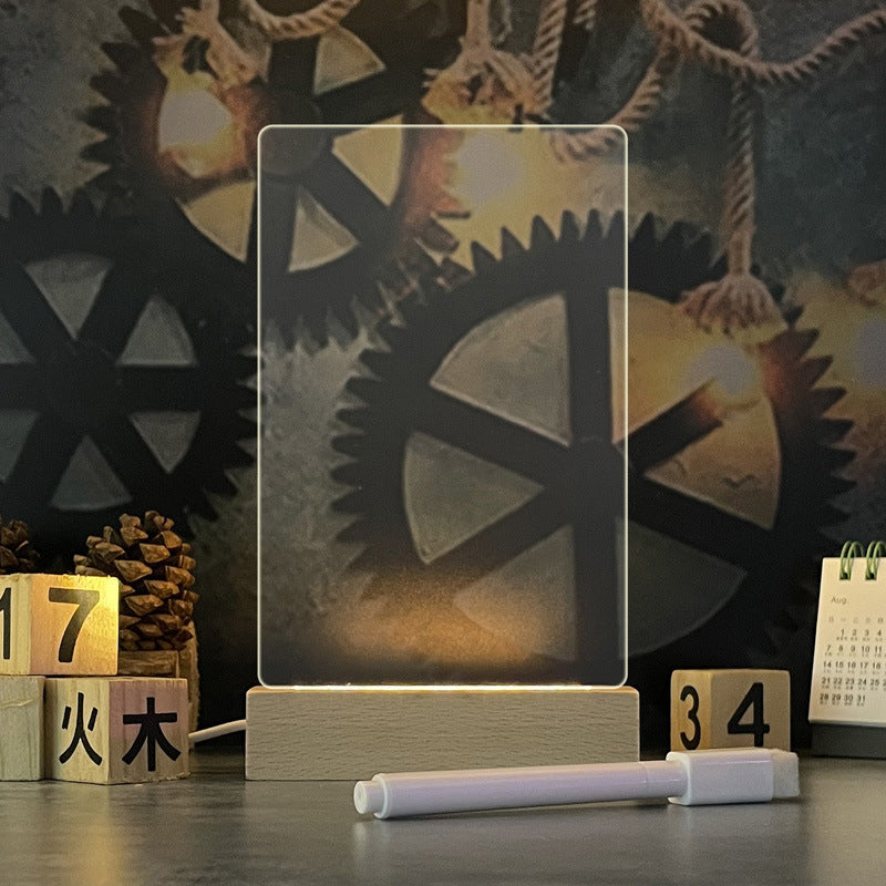 Creative Note Board Creative Led Night Light USB Message Board Holiday Light With Pen Gift For Children Girlfriend Decoration Night Lamp A&S Collection