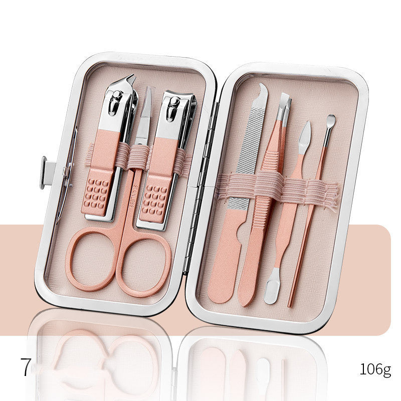 Professional Scissors Nail Clippers Set Ear Spoon Dead Skin Pliers Nail Cutting Pliers Pedicure Knife Nail Groove Trimmers A&S Collection