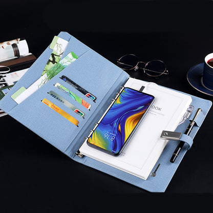 Multifunctional Power Bank Notepad With U Disk Business Suit