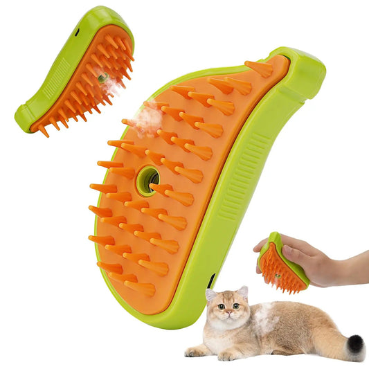 3 In 1 Pet Steam Brush Cat Dog Cleaning Steamy Spray Massage Beauty Comb Hair Removal Grooming Supplies Pets Accessories A&S Collection