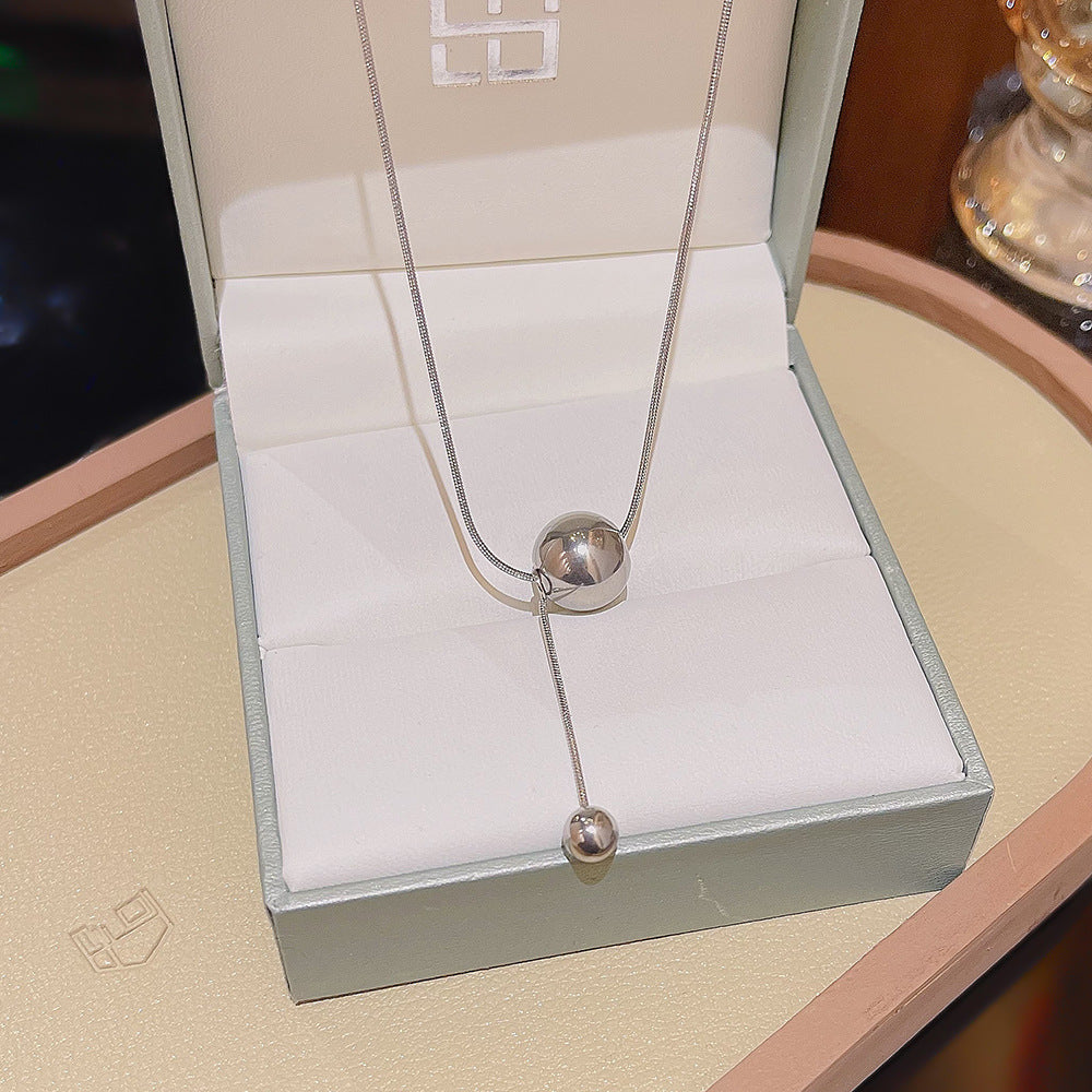 Fashion Titanium Steel Necklace - Light Luxury Design with Advanced Sense for Unique Style CJ