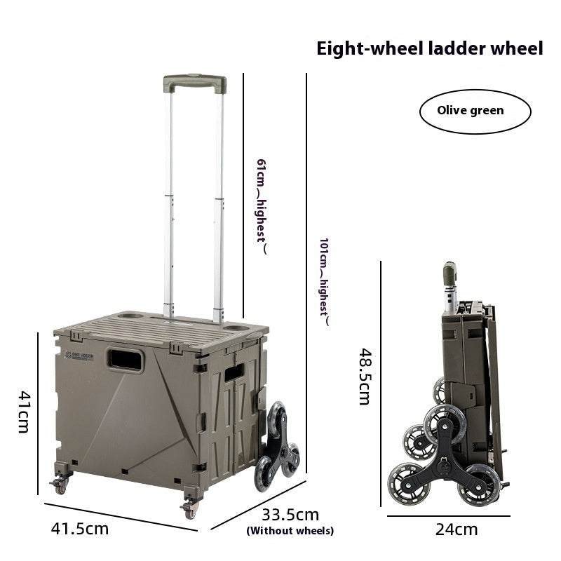 Household Portable Folding Supermarket Trolley CJ