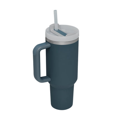 40 Oz Tumbler With Handle Straw Insulated, Stainless Steel Spill Proof Vacuum Coffee Cup Tumbler With Lid Tapered Mug Gifts For Valentine Lover Suitable For Car Gym Office Travel A&S Collection