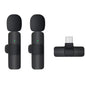 Dual Wireless Lavalier Microphone - Perfect for Outdoor Use with Crystal-Clear Audio CJ