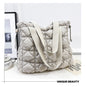 Elegant cloud tote: spacious, single shoulder, and soft down design A&S Collection