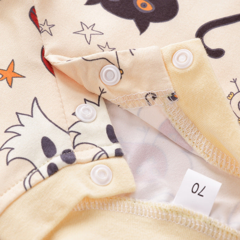 baby onesie with playful animal prints, ideal for autumn A&S Collection