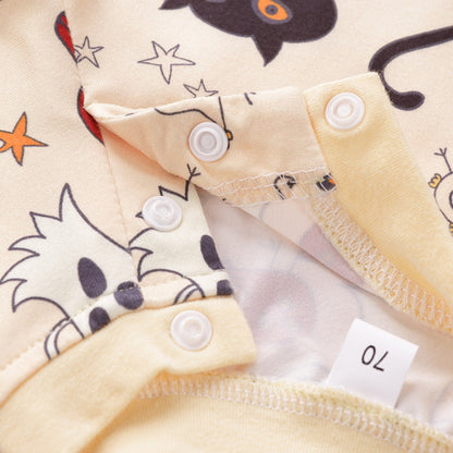 baby onesie with playful animal prints, ideal for autumn A&S Collection
