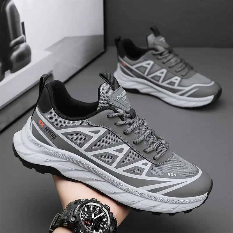 Various Styles of Men's Flying Woven Breathable Student Leisure Mesh Walking and Running Shoes A&S Collection