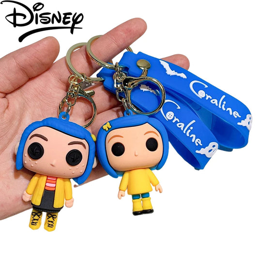 New Mother Ghost keychain necklace Caroline cartoon character keychain cartoon creative pendant A&S Collection