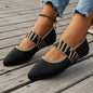 Striped Flats Shoes Fashion Casual Pointed Toe Loafers Lazy Shoes For Women A&S Collection