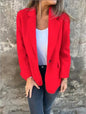 Ins Button Lapel Short Blazer Winter Fashion Commuter Jacket Outwear Women's Clothing A&S Collection