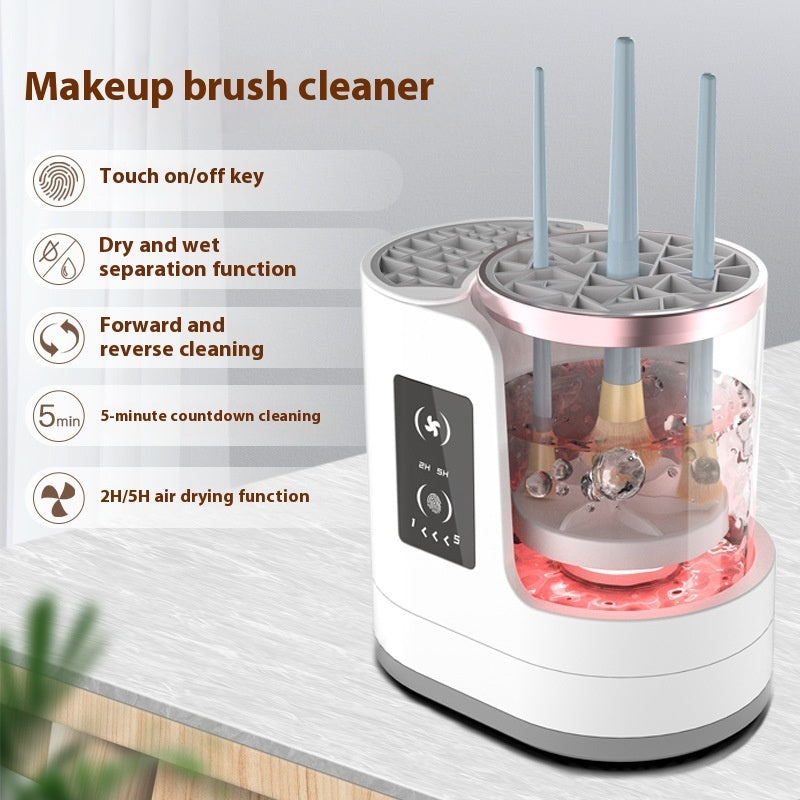 **Rechargeable brush cleaner—efficient, automatic, and time-saving elegance.** CJ