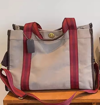 Women's Oversized Canvas Tote Bag, 2024 Spring/Summer A&S Collection