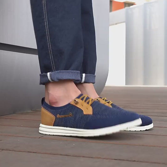 Casual Slip-on Mesh Shoes Lightweight Breathable Loafers Men Walking Running Sports Shoes
