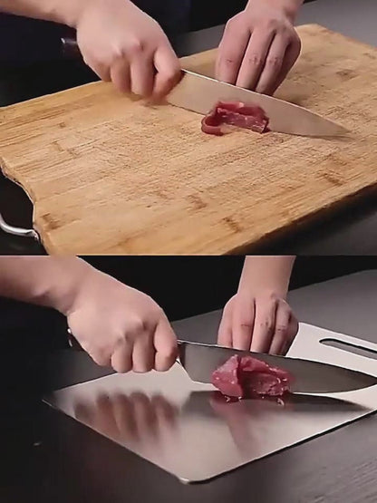 Premium Stainless Steel Cutting Board: Thickened, Anti-Mold Kitchen Tool for Vegetables and Meat – Essential for Every Cook