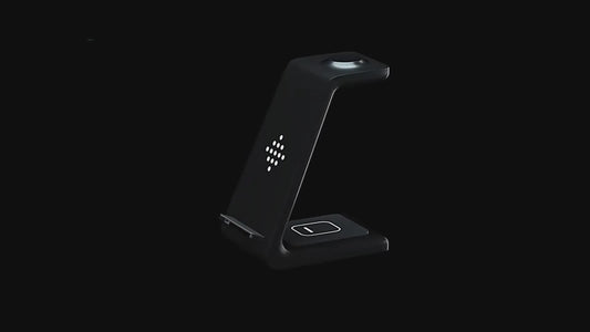 3 In 1 Fast Charging Station Wireless Charger Stand Wireless Quick Charge Dock For Phone Holder