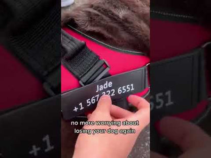 Personalized Dog Harness NO PULL Reflective Breathable Adjustable Pet Harness Vest For Small Large Dog Custom Patch Pet Supplies