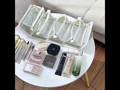 New Folding Cosmetic Bag Large Capacity Portable Handbag Waterproof Travel Storage Washing Bag For Women