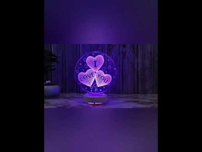 3D Lamp Acrylic USB LED Night Lights Neon Sign Lamp Xmas Home Decorations For Room Decor Valentines Day Gifts