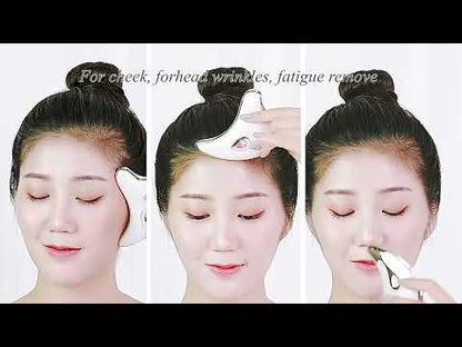 Gua Sha Scraper Facial Massager Face Lifting Slimming LED Light Microcurrent Skin Rejuvenation Electric Body Gouache Massage