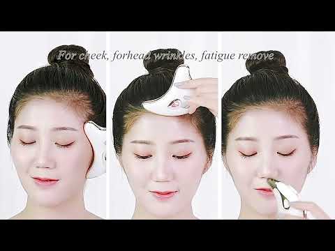 Gua Sha Scraper Facial Massager Face Lifting Slimming LED Light Microcurrent Skin Rejuvenation Electric Body Gouache Massage