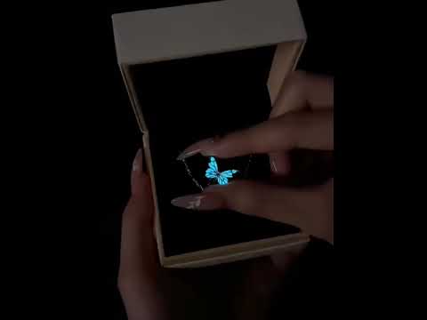 Glow-in-the-Dark Luminous Butterfly Jewelry Set: Stunning Blue Necklace and Bracelet Combo – Perfect Clavicle Chain Choker for Women’s Parties and Gifts"
