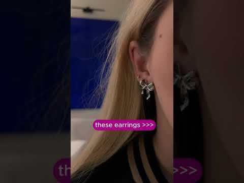 Bow Earrings Simple Style Fashionable And Versatile Earrings