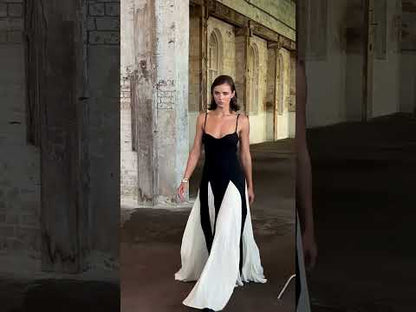 Color Contrast Sling Dresses - Shop Now