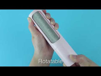 2-1 Reusable Pet Hair Remover Brush Lint Roller Portable Effective Self Cleaning Tool for Cat Dog Fur Hair Dust Removal Brush