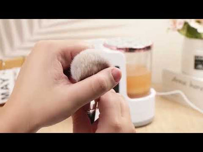 **Rechargeable brush cleaner—efficient, automatic, and time-saving elegance.**