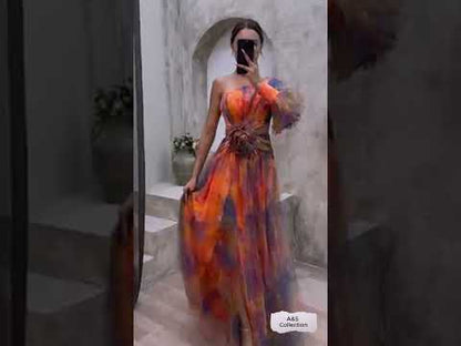 Tie-Dye Off-Shoulder Dresses - Shop Now