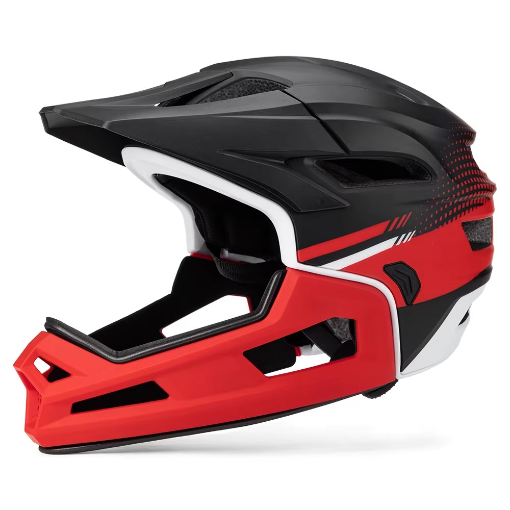 Downhill Cycle MTB Fullface Helmet Detachable Chin Pad Mountain Bike Full Face Helmet For Bike Bicycle Helmet Full Face A&S Collection